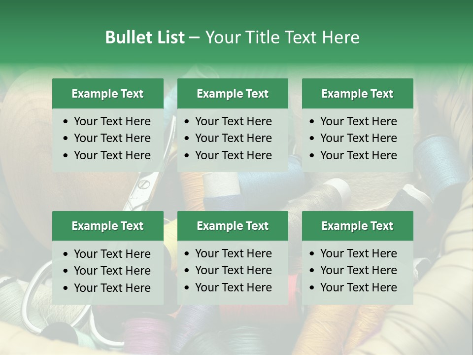 Fashion Fiber Seamstress PowerPoint Template