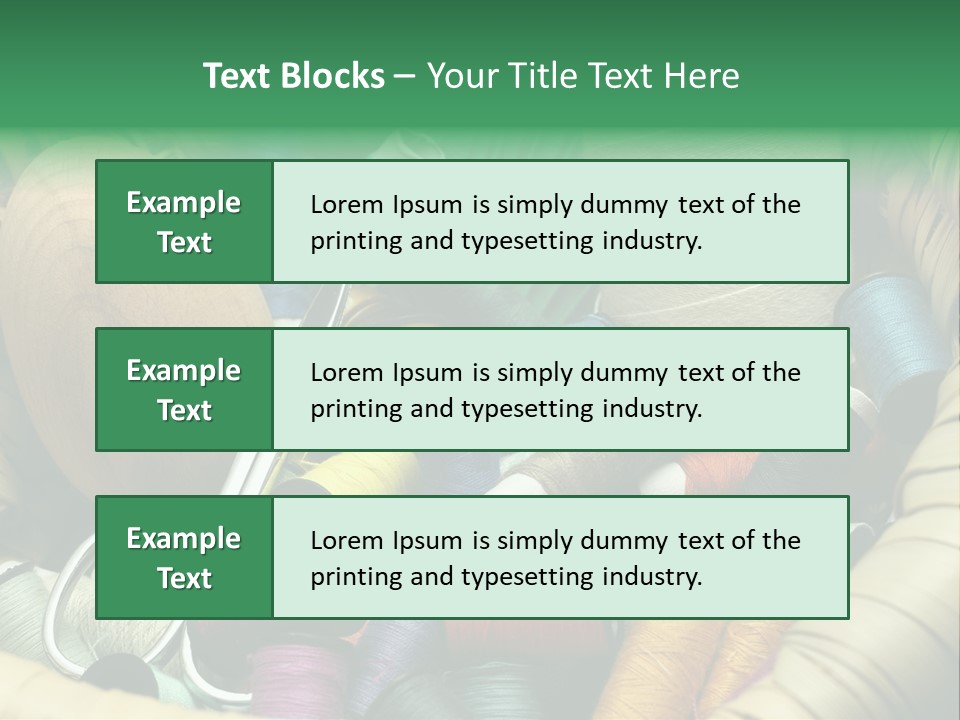 Fashion Fiber Seamstress PowerPoint Template