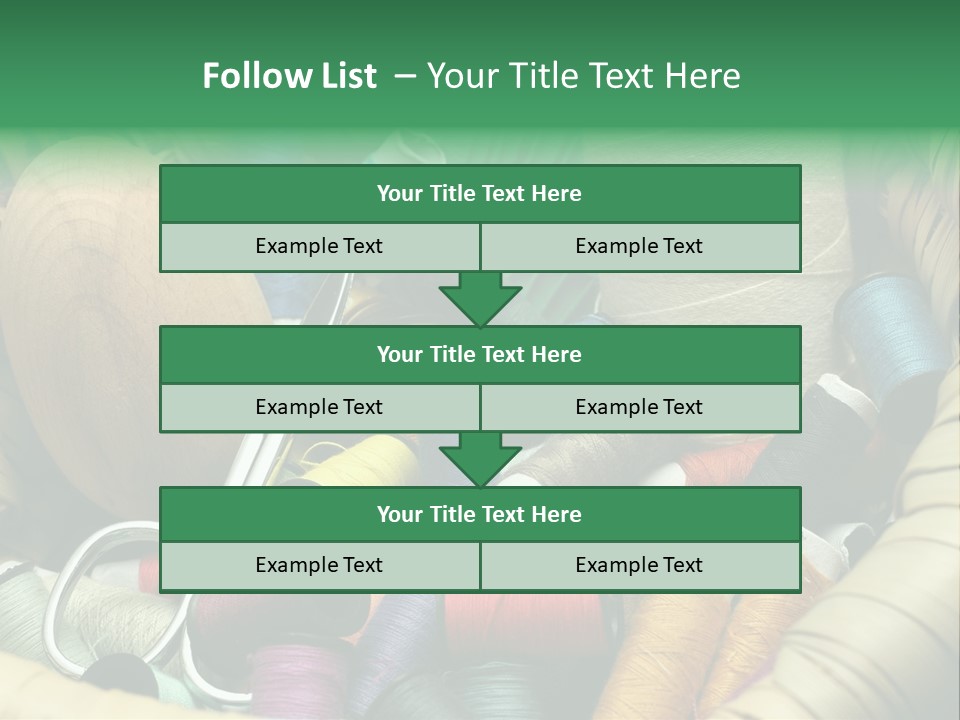 Fashion Fiber Seamstress PowerPoint Template