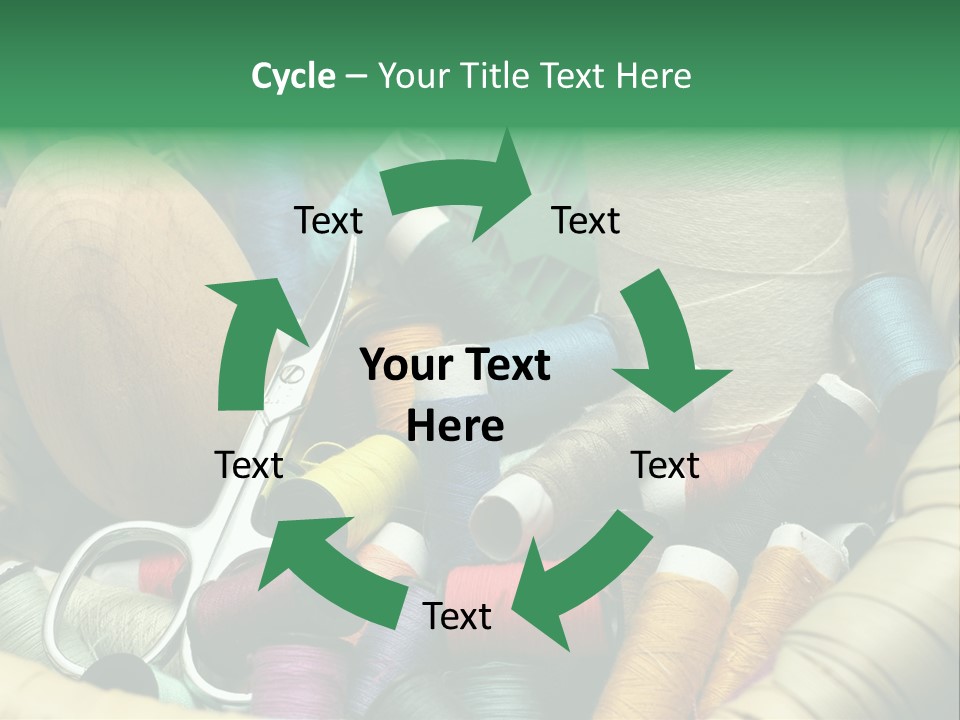 Fashion Fiber Seamstress PowerPoint Template