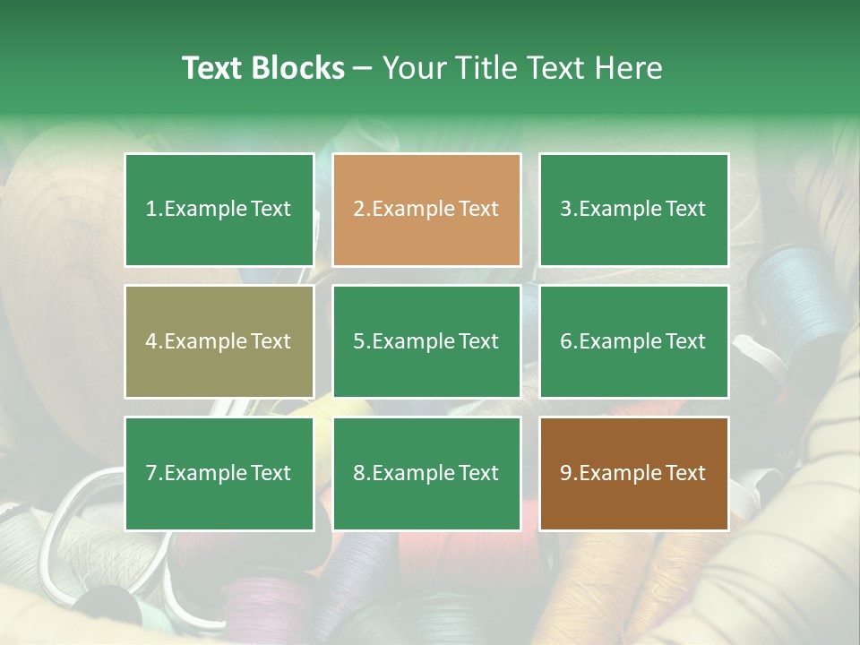 Fashion Fiber Seamstress PowerPoint Template