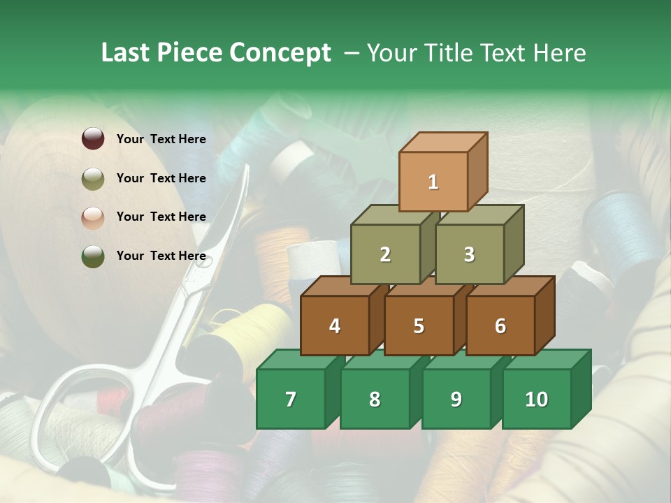 Fashion Fiber Seamstress PowerPoint Template