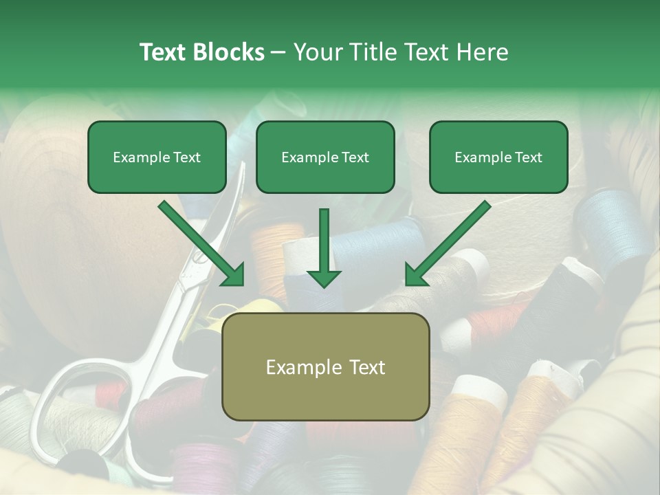 Fashion Fiber Seamstress PowerPoint Template