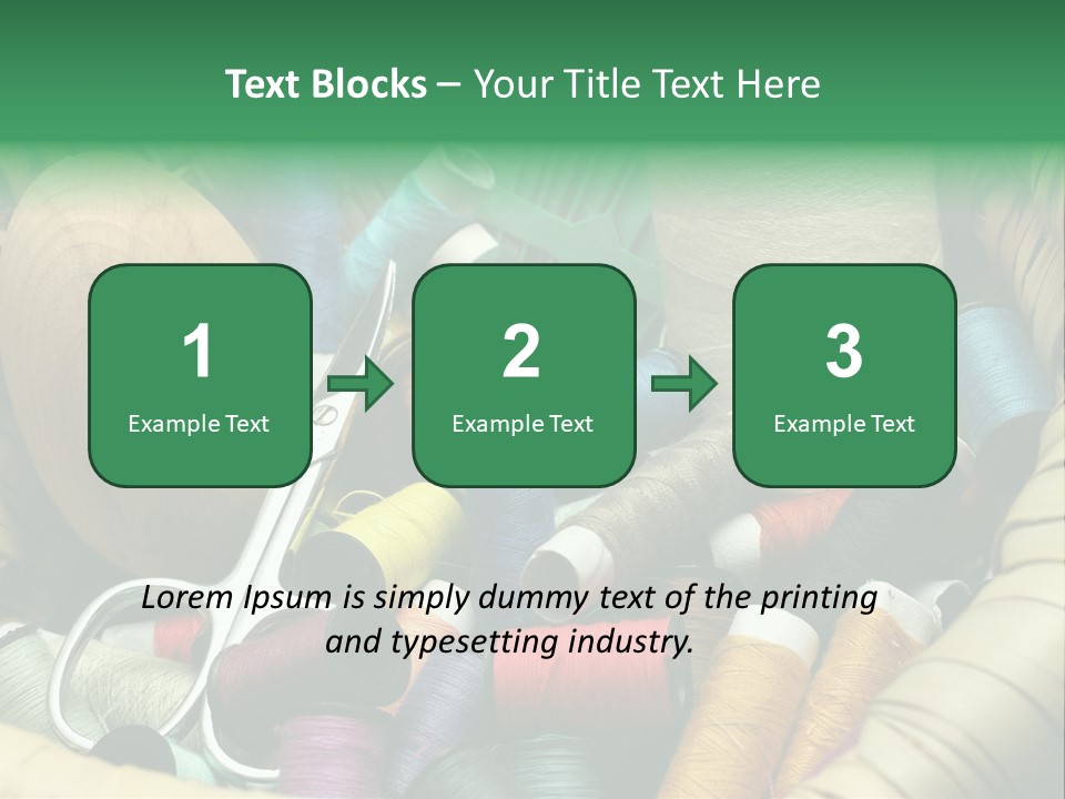 Fashion Fiber Seamstress PowerPoint Template