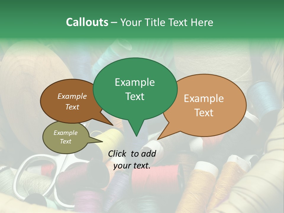 Fashion Fiber Seamstress PowerPoint Template