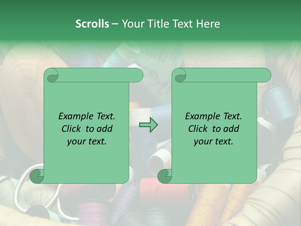 Fashion Fiber Seamstress PowerPoint Template