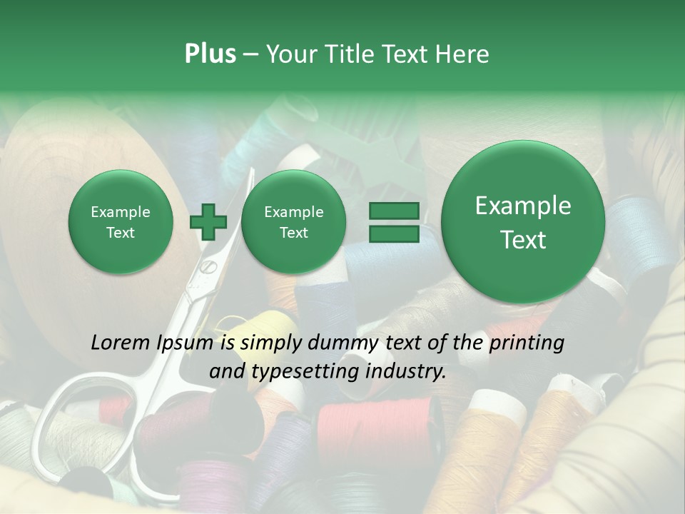 Fashion Fiber Seamstress PowerPoint Template