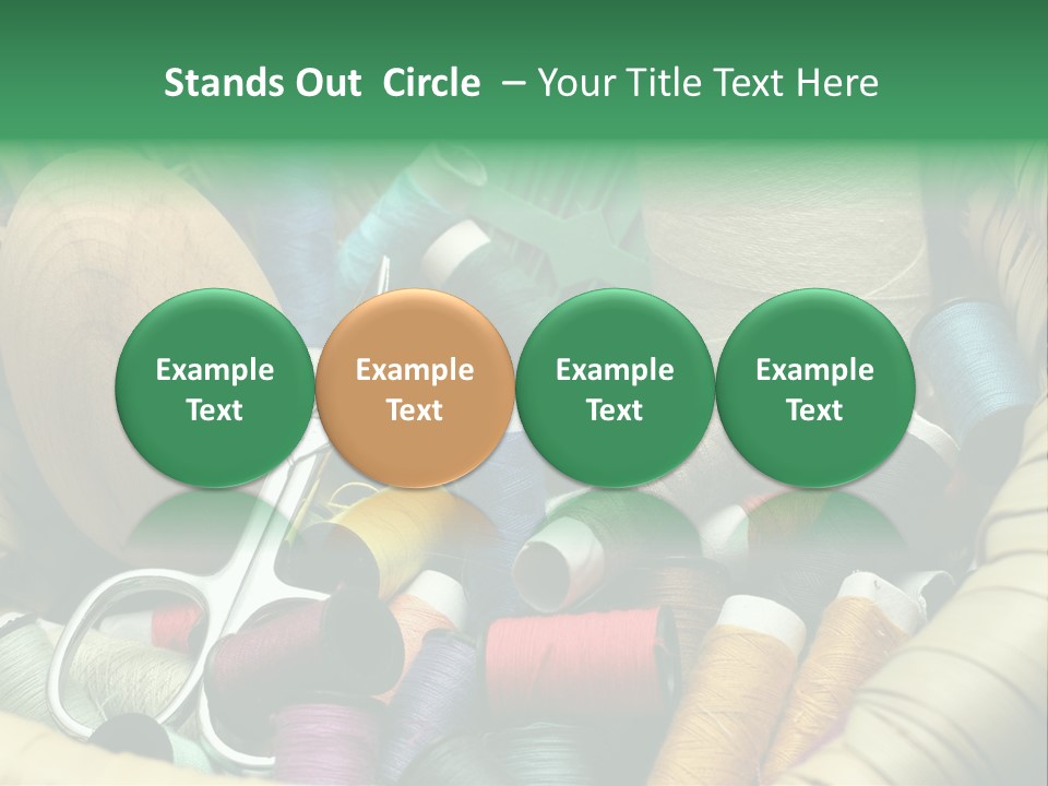 Fashion Fiber Seamstress PowerPoint Template