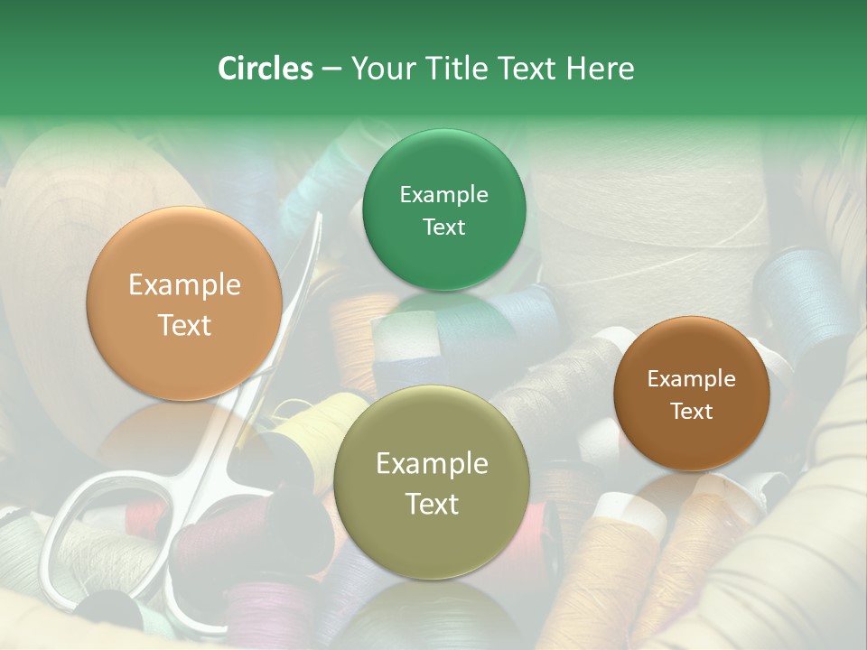 Fashion Fiber Seamstress PowerPoint Template