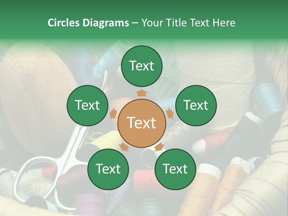 Fashion Fiber Seamstress PowerPoint Template