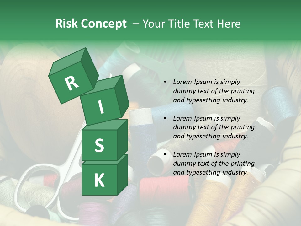 Fashion Fiber Seamstress PowerPoint Template