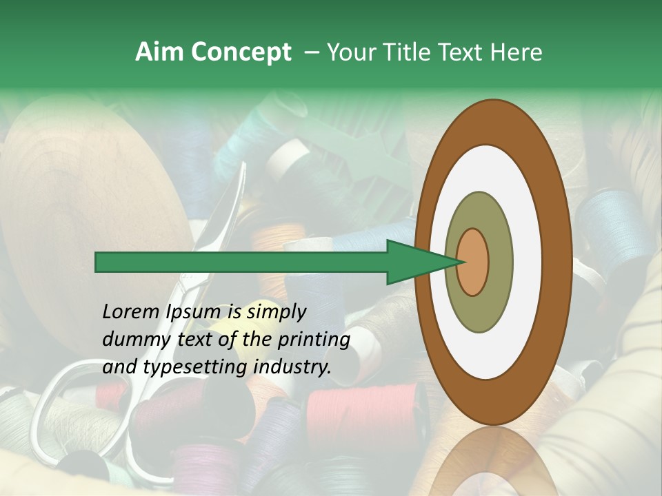 Fashion Fiber Seamstress PowerPoint Template