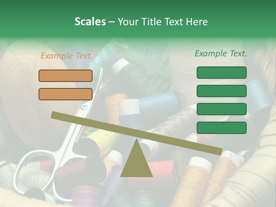 Fashion Fiber Seamstress PowerPoint Template