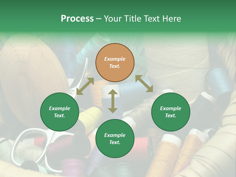 Fashion Fiber Seamstress PowerPoint Template