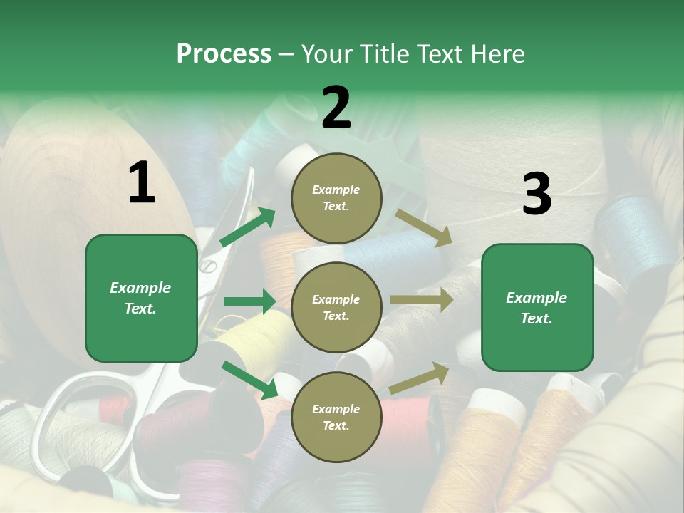 Fashion Fiber Seamstress PowerPoint Template