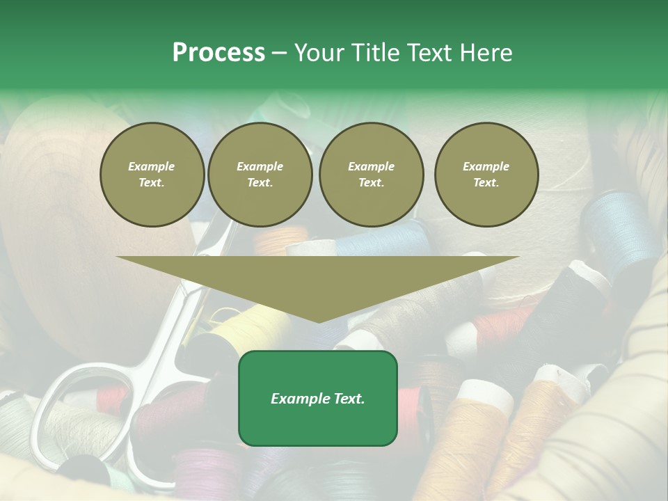 Fashion Fiber Seamstress PowerPoint Template