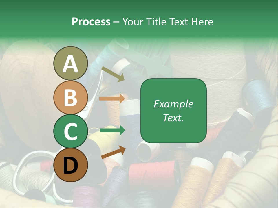 Fashion Fiber Seamstress PowerPoint Template