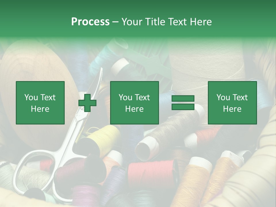 Fashion Fiber Seamstress PowerPoint Template