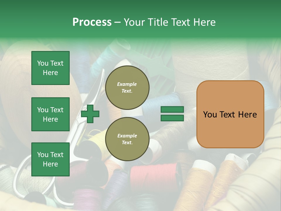 Fashion Fiber Seamstress PowerPoint Template