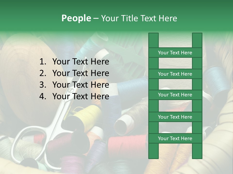 Fashion Fiber Seamstress PowerPoint Template