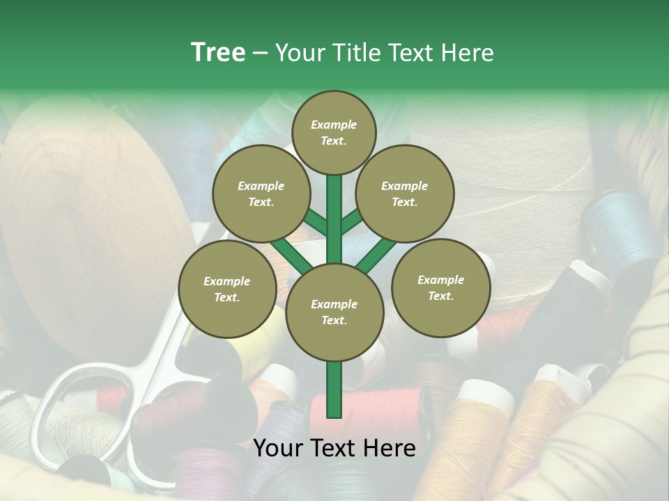 Fashion Fiber Seamstress PowerPoint Template