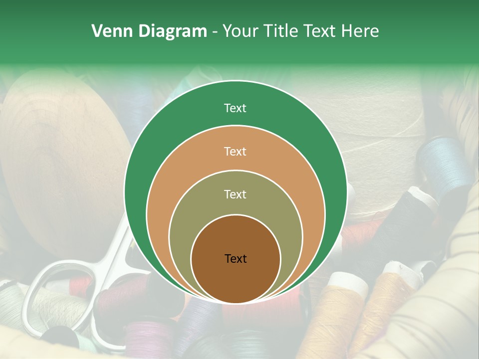 Fashion Fiber Seamstress PowerPoint Template