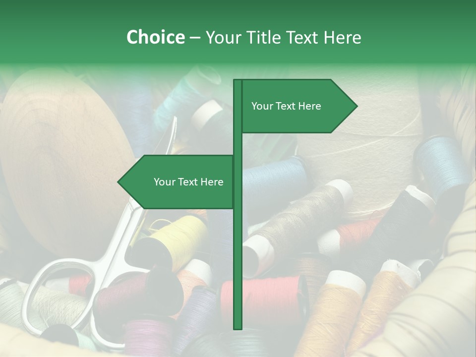 Fashion Fiber Seamstress PowerPoint Template