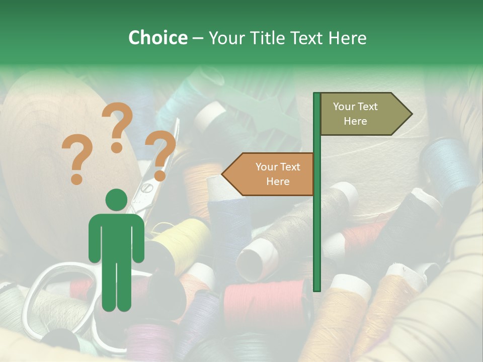 Fashion Fiber Seamstress PowerPoint Template