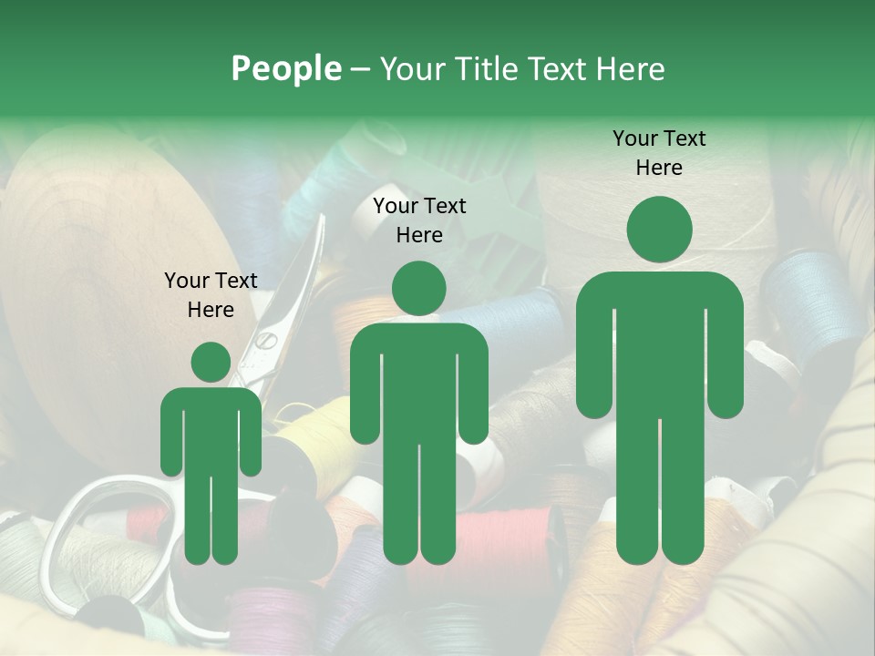 Fashion Fiber Seamstress PowerPoint Template