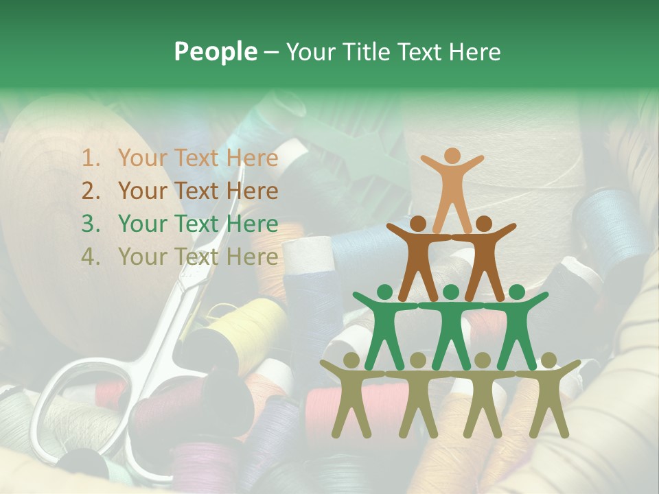 Fashion Fiber Seamstress PowerPoint Template