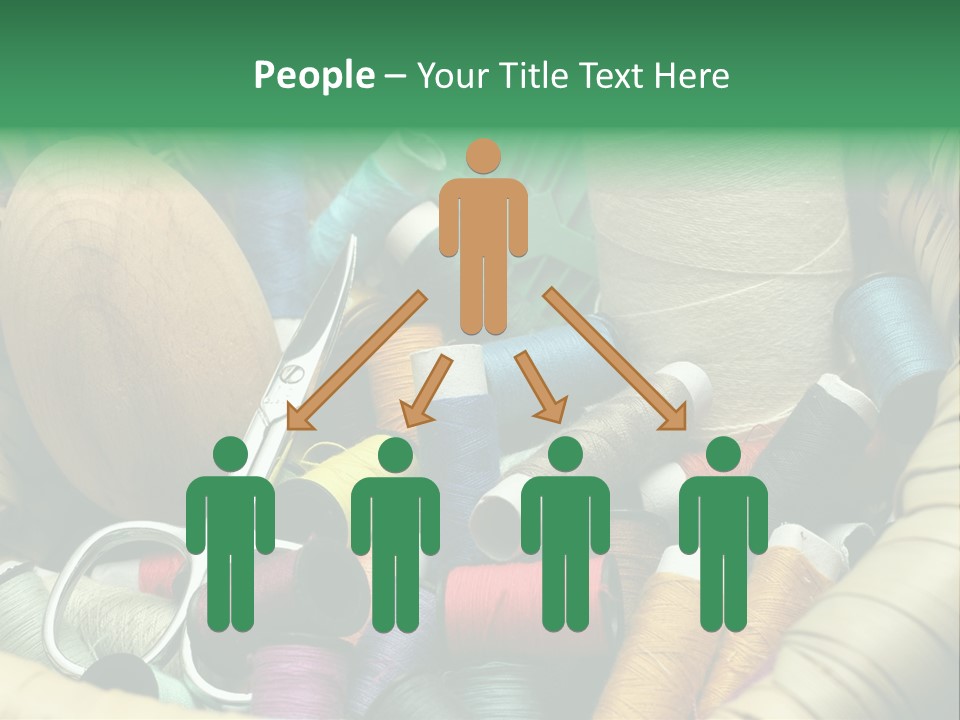 Fashion Fiber Seamstress PowerPoint Template