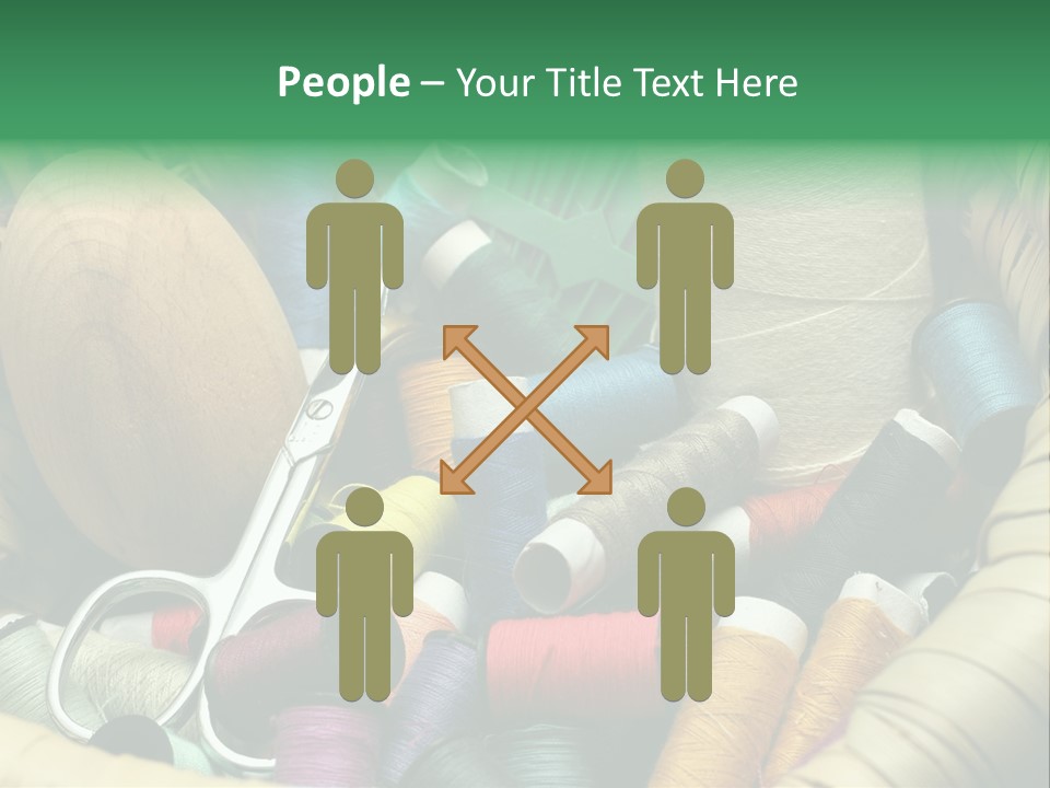 Fashion Fiber Seamstress PowerPoint Template