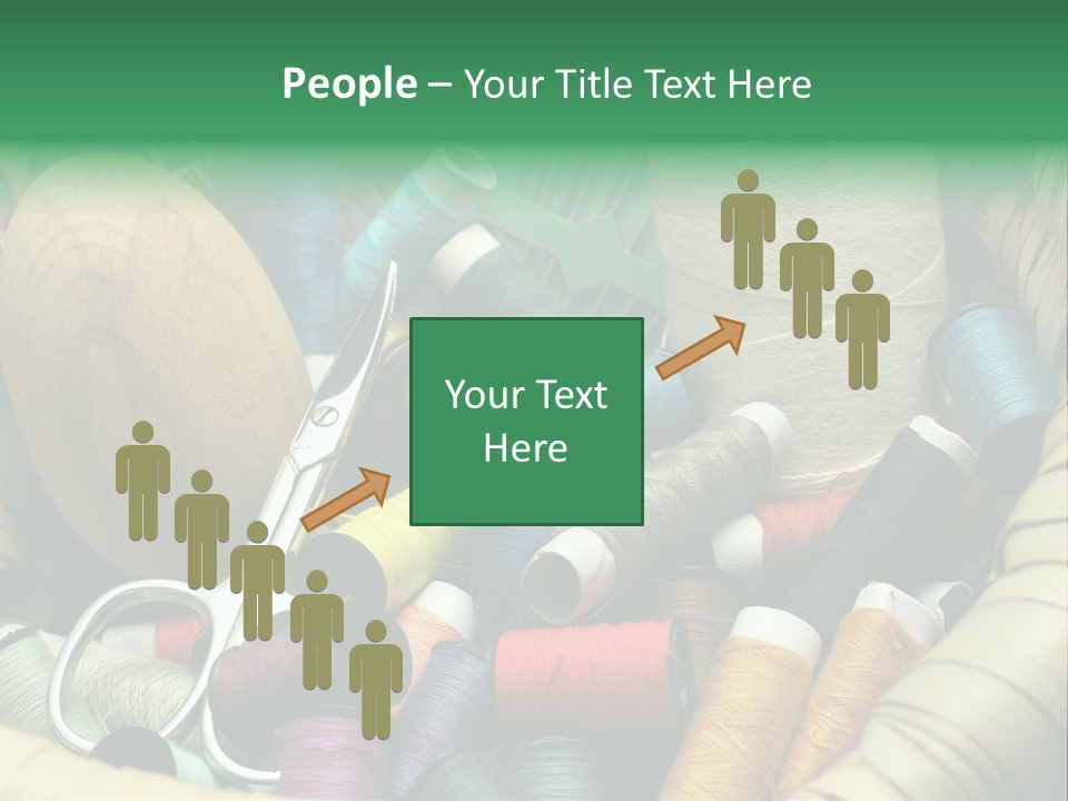 Fashion Fiber Seamstress PowerPoint Template