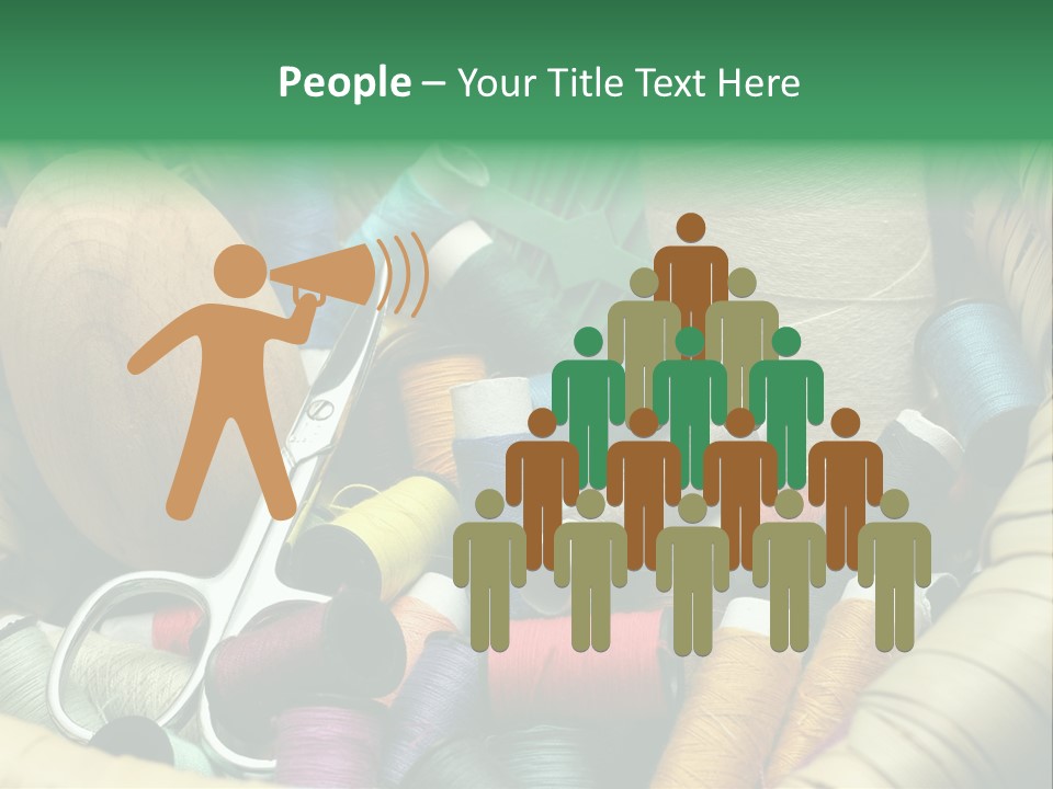 Fashion Fiber Seamstress PowerPoint Template