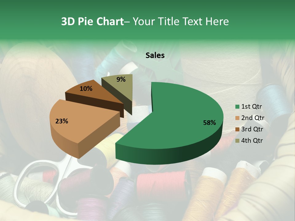 Fashion Fiber Seamstress PowerPoint Template