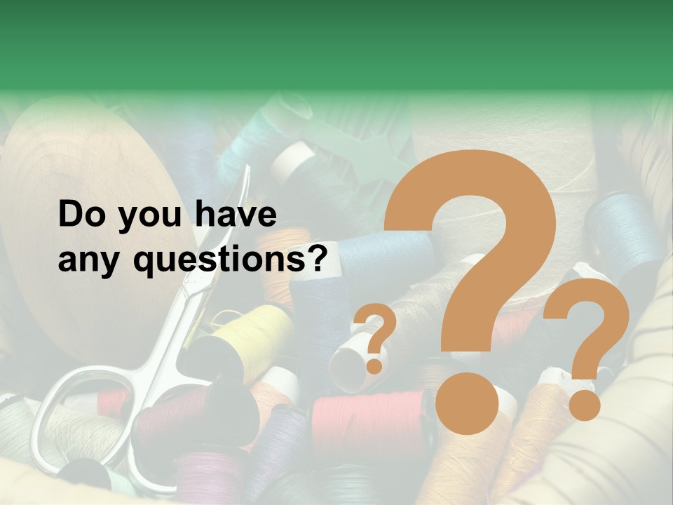 Fashion Fiber Seamstress PowerPoint Template