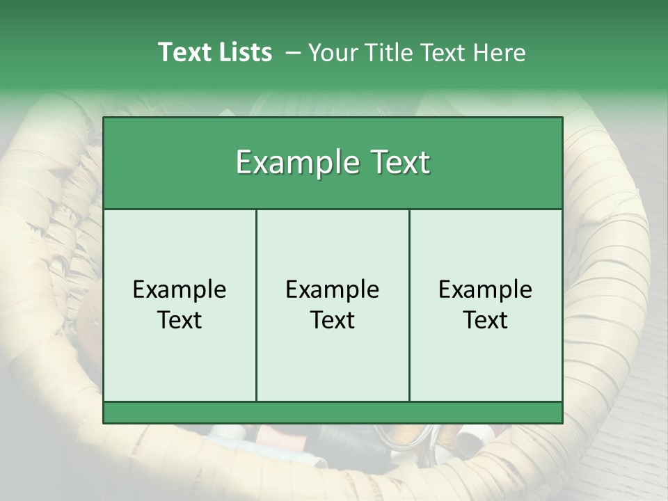 Sew Needlework Blue PowerPoint Template