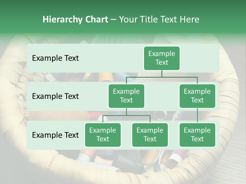 Sew Needlework Blue PowerPoint Template