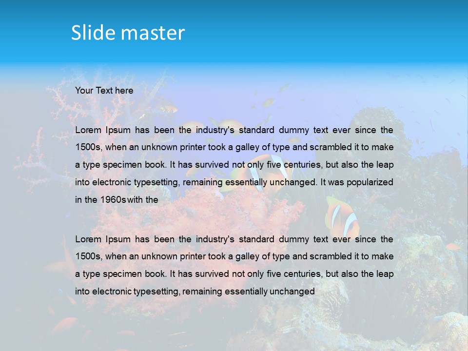 Marine Red Ocean PowerPoint Template