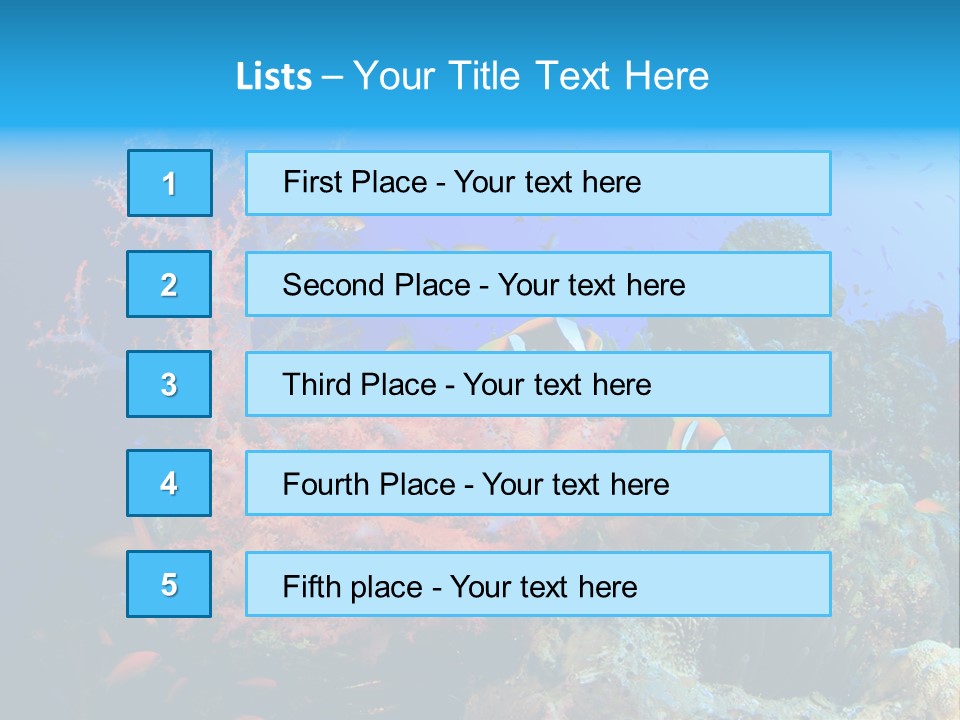 Marine Red Ocean PowerPoint Template