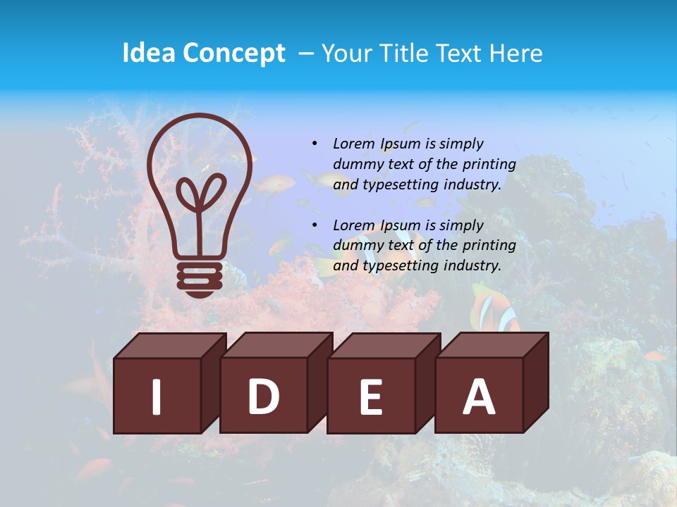 Marine Red Ocean PowerPoint Template