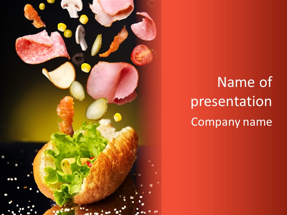 Bun Nobody Snack PowerPoint Template