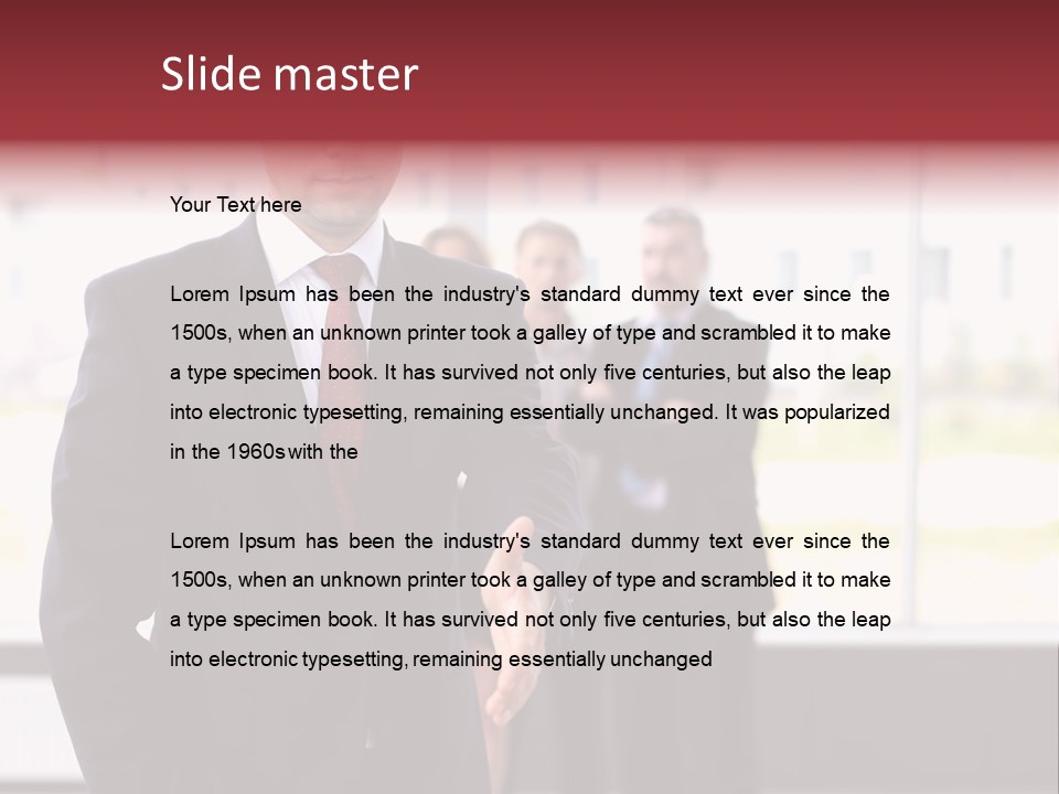 Shake Worker Male PowerPoint Template