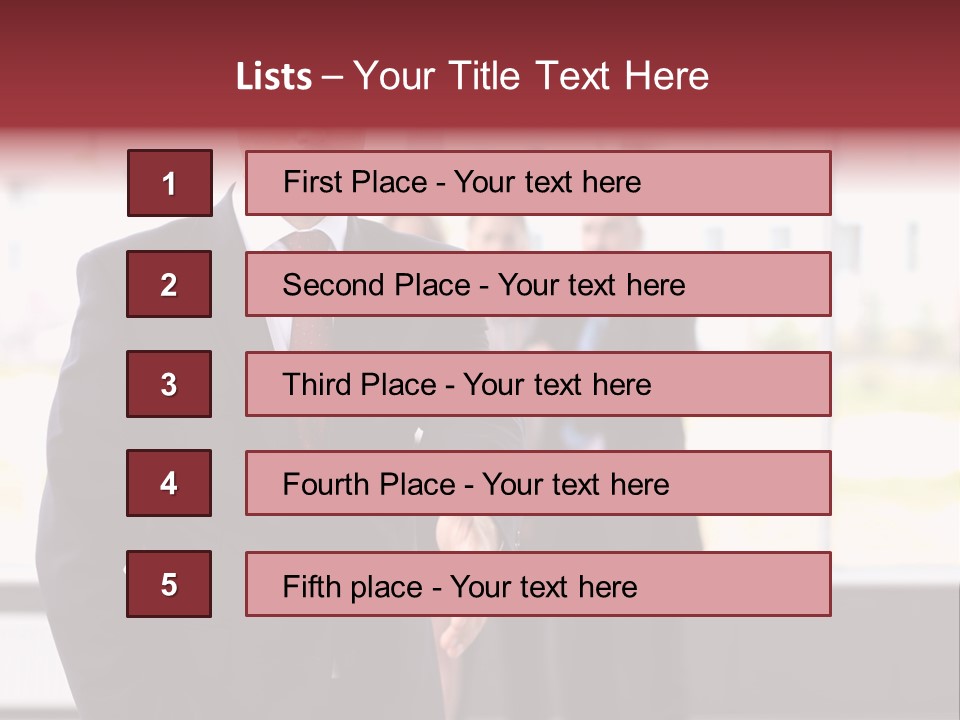 Shake Worker Male PowerPoint Template