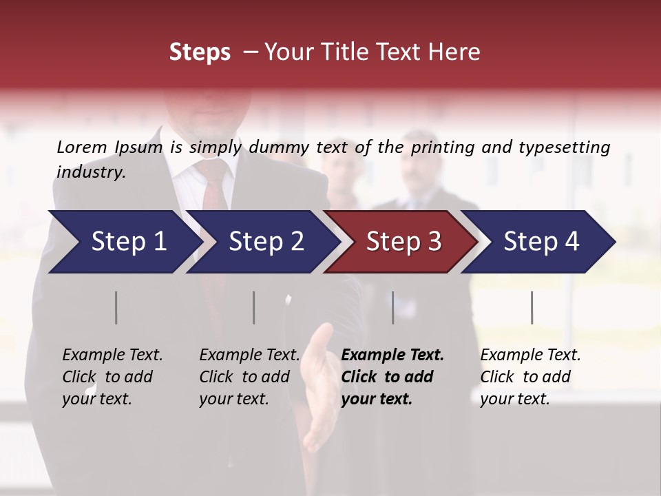 Shake Worker Male PowerPoint Template