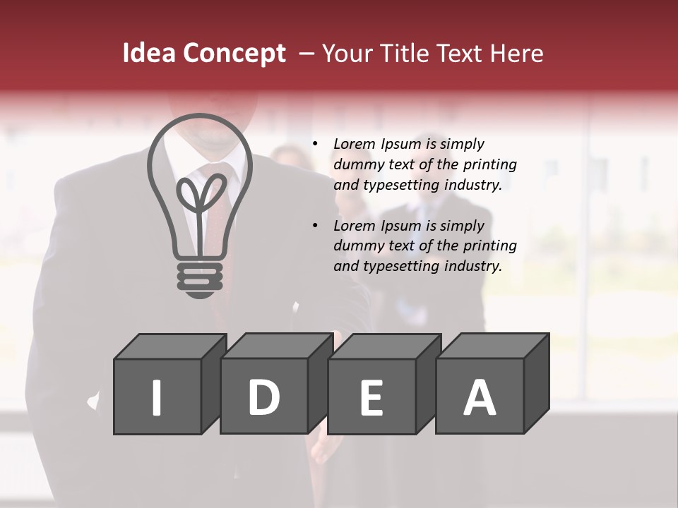 Shake Worker Male PowerPoint Template