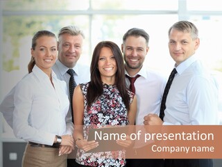 Adult Colleague Worker PowerPoint Template