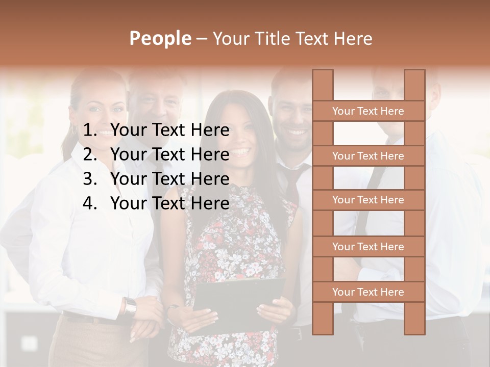 Adult Colleague Worker PowerPoint Template