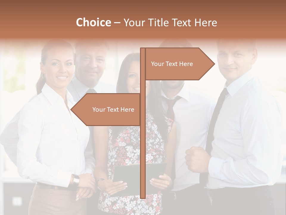 Adult Colleague Worker PowerPoint Template