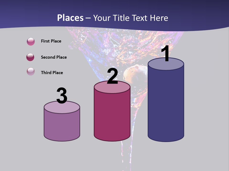 Blue Cold Alcoholic PowerPoint Template